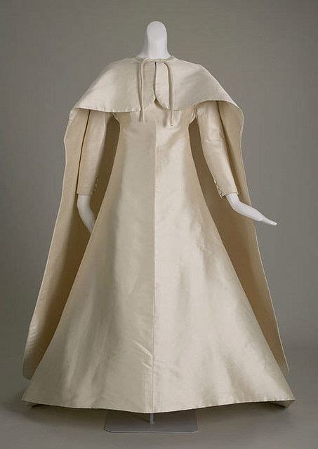 1967 givenchy wedding dress|Wedding dress and cape, 1967 (side view), Silk gazar, Givenchy, .